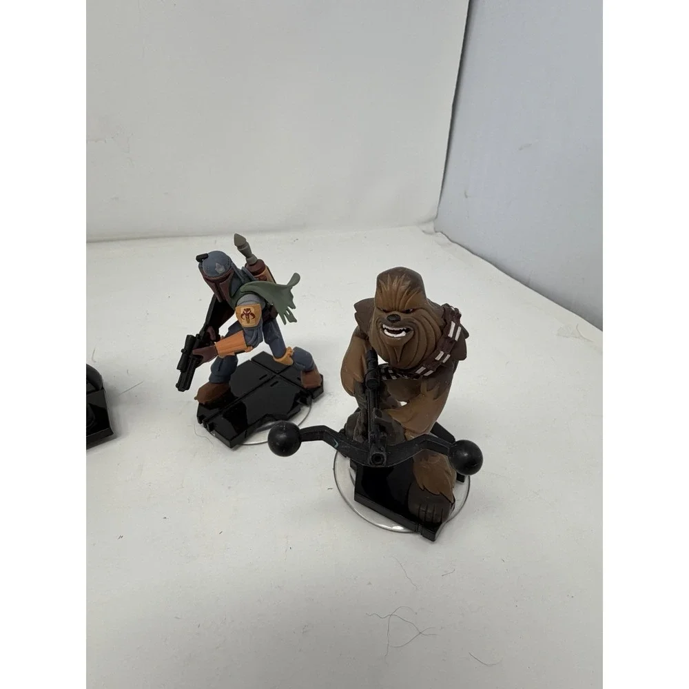 Disney Infinity 3.0 Star Wars 6 Figure Lot: Vader, Boba Fett, Han Solo, Rey,Finn